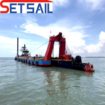 6 Inch Cutter Suction Dredger for Mud Total Height of 1.26meter Water Flow of 450m3
