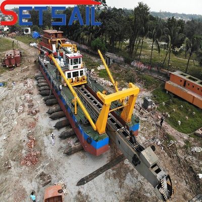 46m Total Length River Sand Cutter Suction Dredger with Hydrocyclone and Booster Station