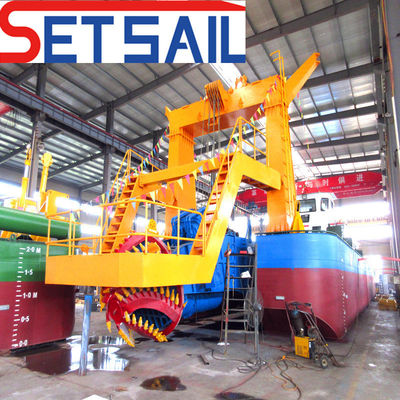 30m Maximum Dredging Depth Diesel Cutter Suction Dredger with ISO9000 Certification