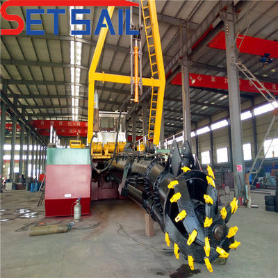 Siemens PLC 26 Inch Cutter Suction Dredger for River Sand 6000m3/h Maximum Capacity