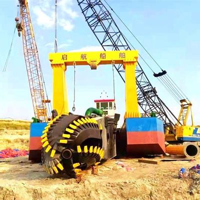 Carriage Optional Cutter Suction Sand Mud Dredging Machinery with Water Flow Meter