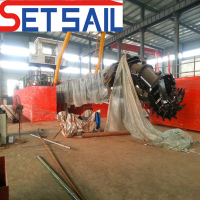 Diesel Cutter Suction Sand Dreger with Underwater Pump 7000m3 Water Flow CTS Slot Type