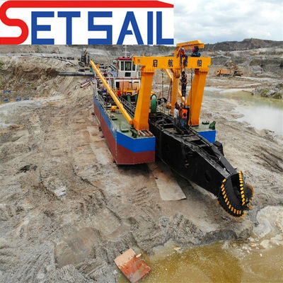 DM-23 Hydraulic Cutter Dredging Sand Machinery with Cutter Suction Total Length 18-50 Meter