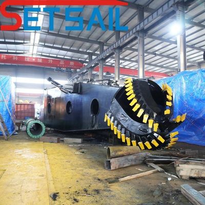 Soild Capacity 1200m3 Cummins Diesel Engine 26inch Cutter Suction Dredger with Anchor Boom