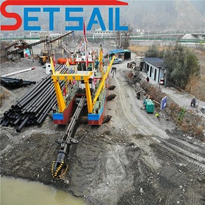 4600.00cm * 1002.00cm * 270.00cm Package Size Cutter Suction Dredger with River Sand Pump