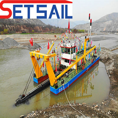 Total Weight 28-1000t Rexroth Hydraulic Pump Cutter Suction Dredging Ship with Sand Pump