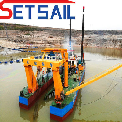 12mm Bottom Plate Thickness Shijiazhuang River Sand Pump Cutter Suction Dredging Boat