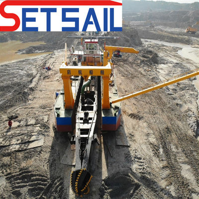 Cutter Suction Sand Dredging Machinery for River Sand Capacity of 750-1000 Cubic Meter