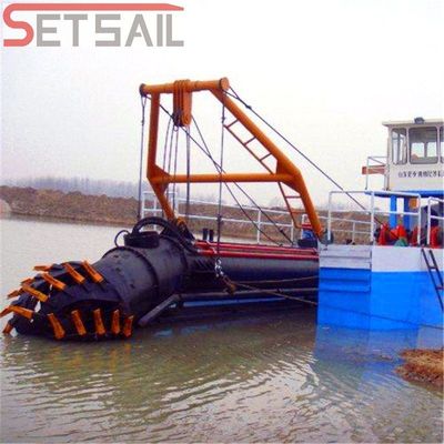 Siemens PLC Diesel Engine Power River Sand Dredger with Cutter Head and Materials