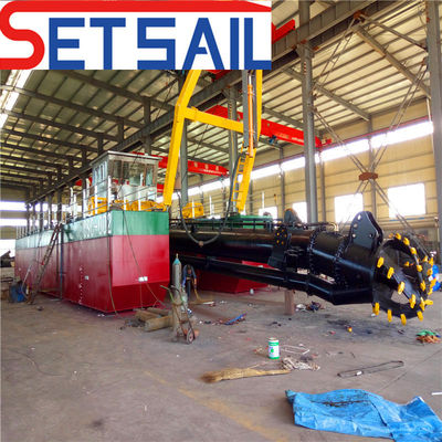 38m Total Length QH-D24 River Sand Pump Cutter Suction Sand Dredger with Booster Station