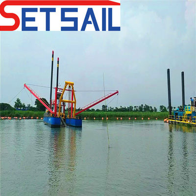 137L Total Fuel Consumption 18 Inch Cutter Suction Sand Dredger with Weichai Diesel Engine