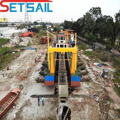 Low Failure 500mm Discharge Pipe Diameter 24 Inch Cutter Suction Mud Vessel for River