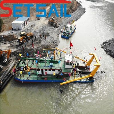 Dredging Depth 0.5-30 Meter Siemens PLC System Mining Gold Cutter Suction Sand Dredger