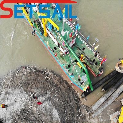 Dredging Depth 0.5-30 Meter Siemens PLC System Mining Gold Cutter Suction Sand Dredger