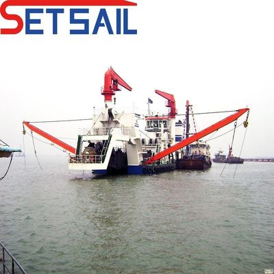 8.8m Total Width Diesel Engine Hydraulic Pump Cutter Suction Dredger with Cyclone Type