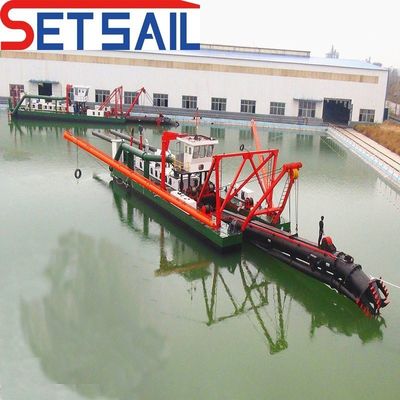8.8m Total Width Diesel Engine Hydraulic Pump Cutter Suction Dredger with Cyclone Type