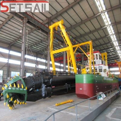 Siemens PLC System 4000m3 Water Flow Cutter Suction Dredger with Wn500 Slurry Pump Type