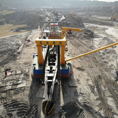 Full Hydraulic Cutter Suction Dredger with Diesel Engine Power and Hydrocyclone Type