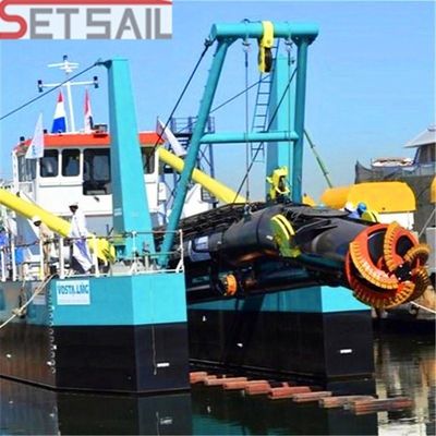 Hydraulic Control System Diesel Engine Power Cutter Suction Sand Dredger with Cyclone