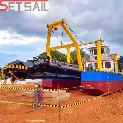 Hydraulic Control System Diesel Engine Power Cutter Suction Sand Dredger with Cyclone