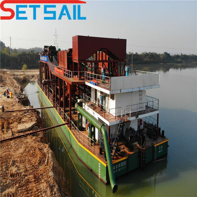 Rexroth Hydraulic Control System Diesel Engine Cutter Suction Dredger for River Sand