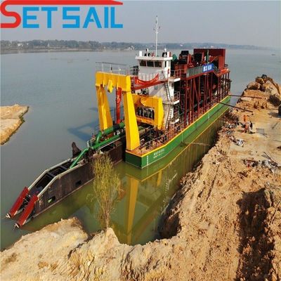 Rexroth Hydraulic Control System Diesel Engine Cutter Suction Dredger for River Sand
