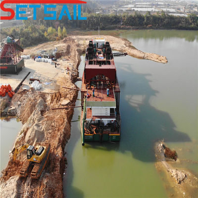 Rexroth Hydraulic Control System Diesel Engine Cutter Suction Dredger for River Sand