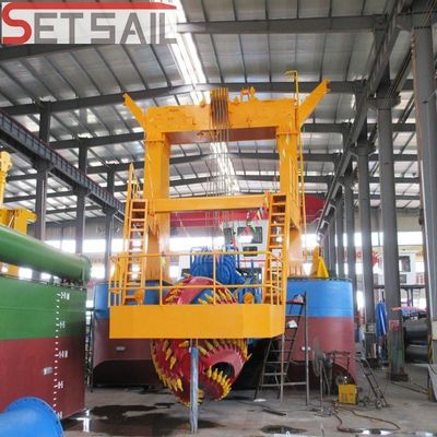 River Sand Cutter Suction Dredger with Hydraulic Motor Set Sail US Currency