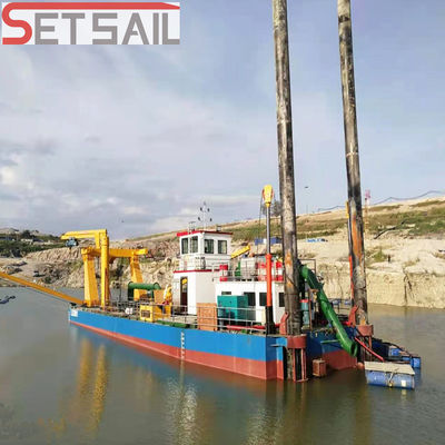River Sand Cutter Suction Dredger with Hydraulic Motor Set Sail US Currency