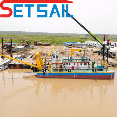 QHCST-30 River Mud Cutter Suction Dredge Dredger with Diesel Engine Total Lenth 17m-60m