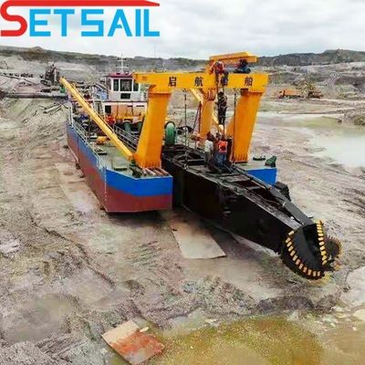 Total Weight 28-1000t 12 Inch Diesel Engine Cutter Suction Dredging Machinery for Sand