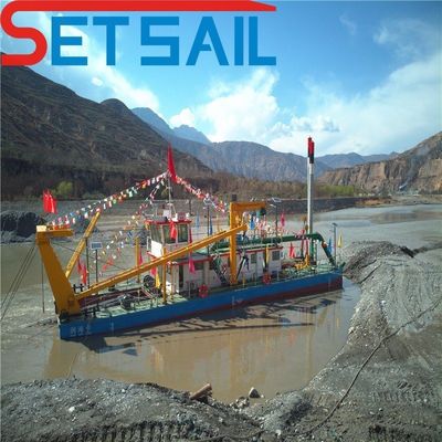 16m Dredging Depth 298kw Auxiliary Engine Power Cutter Suction Mud Dredger