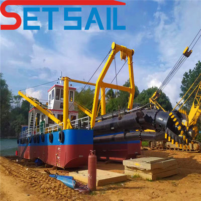 5-6 Pieces Set Sail Mute Cutter Suction Hydraulic Dredger for Smooth and Quiet Dredging