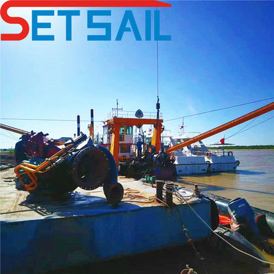 Auxiliary Engine Power 298 Kw 22 Inch River Sand Dredger with Cummins Diesel Engine