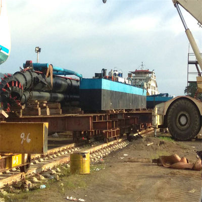 Gold Mining Winch and Spud Carrier Mini Hydraulic Dredger with Low Maintenance Cost