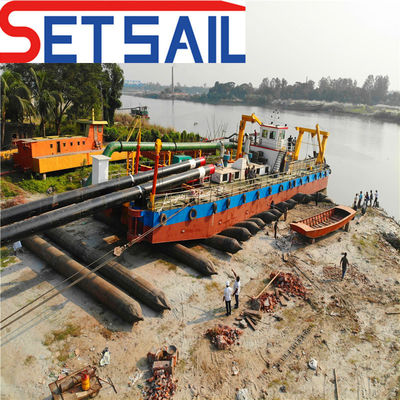 22 Inch Diesel Engine Sea Sand Dredger with 550 Sand Pump and 15m Dredging Depth