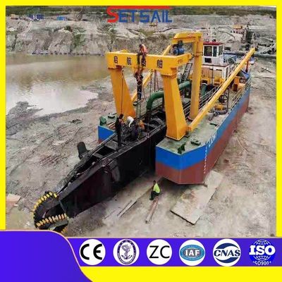 CCS Customized Cutter Suction Barge Dredger with 5-6 Cutter Blades and High Pump Power