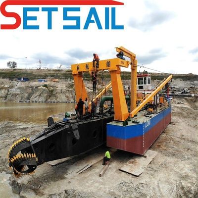 Length 16-65m Hydrocyclone Set Sail Mute Dredger with Cyclone Type and Mute Operation
