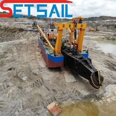 Length 16-65m Hydrocyclone Set Sail Mute Dredger with Cyclone Type and Mute Operation