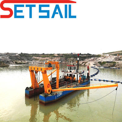 Length 16-65m Hydrocyclone Set Sail Mute Dredger with Cyclone Type and Mute Operation