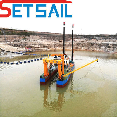Length 16-65m Hydrocyclone Set Sail Mute Dredger with Cyclone Type and Mute Operation