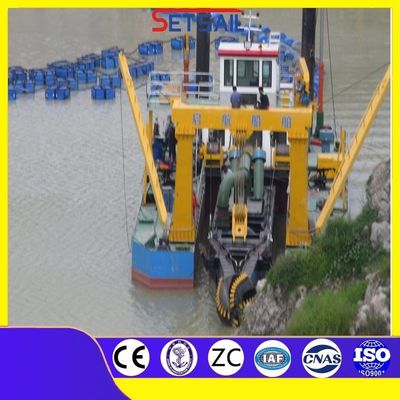 Hydraulic Winch and Spud Carrier CCS Customized Set Sail Cutter Suction Vessel Dredger