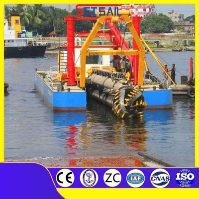 Hydraulic Winch and Spud Carrier CCS Customized Set Sail Cutter Suction Vessel Dredger