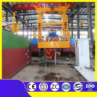 Hydraulic Winch and Spud Carrier CCS Customized Set Sail Cutter Suction Vessel Dredger