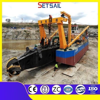 Hydraulic Winch and Spud Carrier CCS Customized Set Sail Cutter Suction Vessel Dredger
