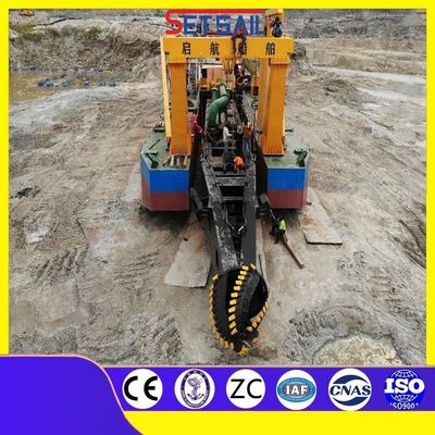 Hydraulic Winch and Spud Carrier CCS Customized Set Sail Cutter Suction Vessel Dredger