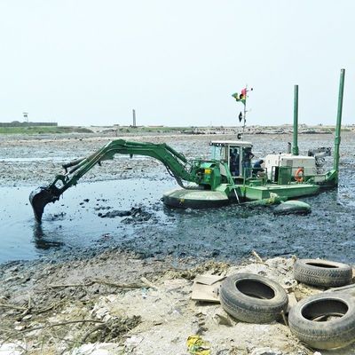 Hydraulic Power Amphibious Sand Dredger for River Customized Performance and Function