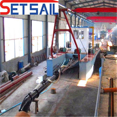 Total Width 3-7m Customized Diesel Engine River Sand Dredger with Power Jet Suction