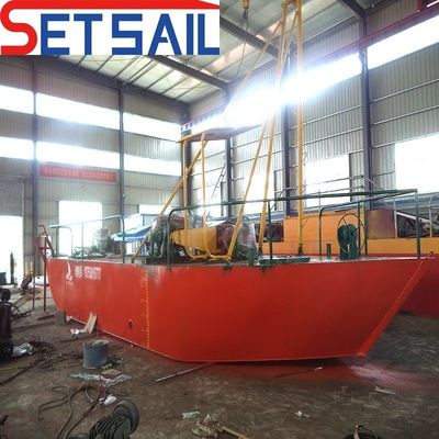 Total Width 3-7m Customized Diesel Engine River Sand Dredger with Power Jet Suction