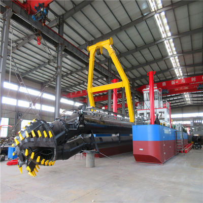 Customized Request Set Sail Cutter Suction Sand Dreger Barge with 170kw Diesel Engine